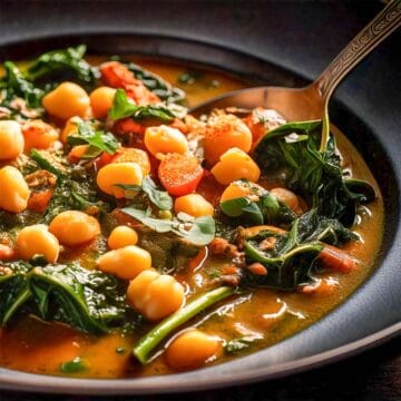 Garbanzos con espinacas