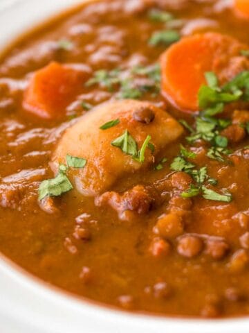 Lentejas con verduras