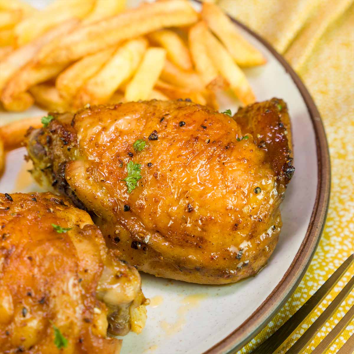 Contramuslos de pollo al horno